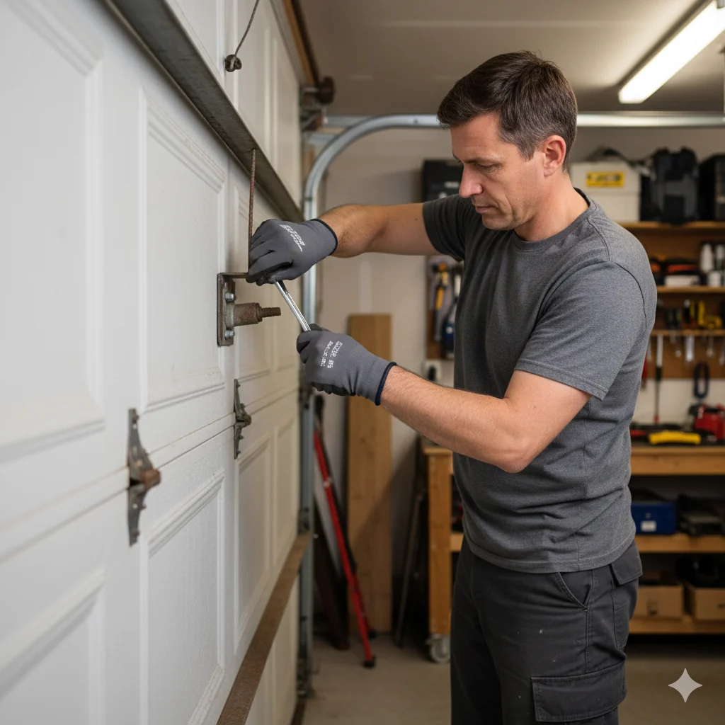 Emergency commercial garage door repair service with quick response time and professional results.