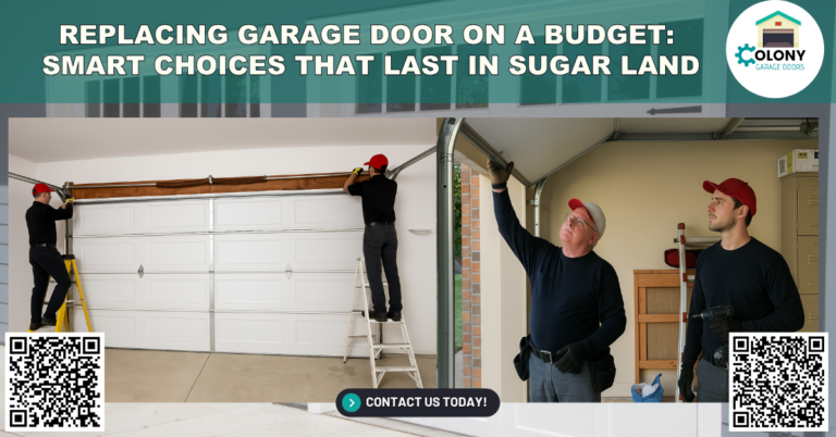 Steel, Wood, Aluminum, or Fiberglass? Garage Door Materials Evaluation in Sugar Land, TX 8 Replacing Garage Door on a Budget: Smart Choices That Last in Sugar Land - Colony Garage Doors