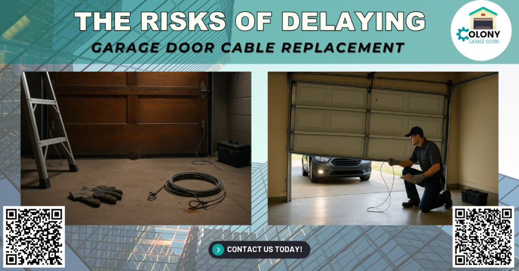 The Risks of Delaying Garage Door Cable Replacement 1 The Risks of Delaying Garage Door Cable Replacement - Colony Garage Doors