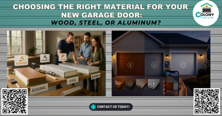 Steel, Wood, Aluminum, or Fiberglass? Garage Door Materials Evaluation in Sugar Land, TX 11 Choosing the Right Material for Your New Garage Door: Wood, Steel, or Aluminum? - Colony Garage Doors