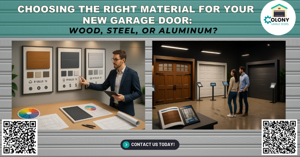 Choosing the Right Material for Your New Garage Door: Wood, Steel, or Aluminum? 1 Choosing the Right Material for Your New Garage Door: Wood, Steel, or Aluminum?