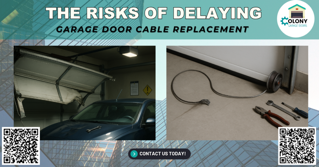 The Risks of Delaying Garage Door Cable Replacement 1 The Risks of Delaying Garage Door Cable Replacement - Colony Garage Doors