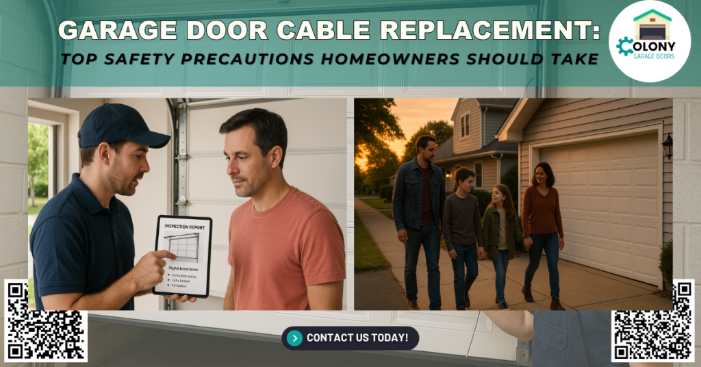 Garage Door Cable Replacement: Top Safety Precautions Homeowners Should Take 1 Garage Door Cable Replacement: Top Safety Precautions Homeowners Should Take - Colony Garage Doors