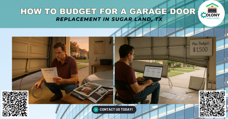 How to Budget for a Garage Door Replacement in Sugar Land, TX - Colony Garage Doors
