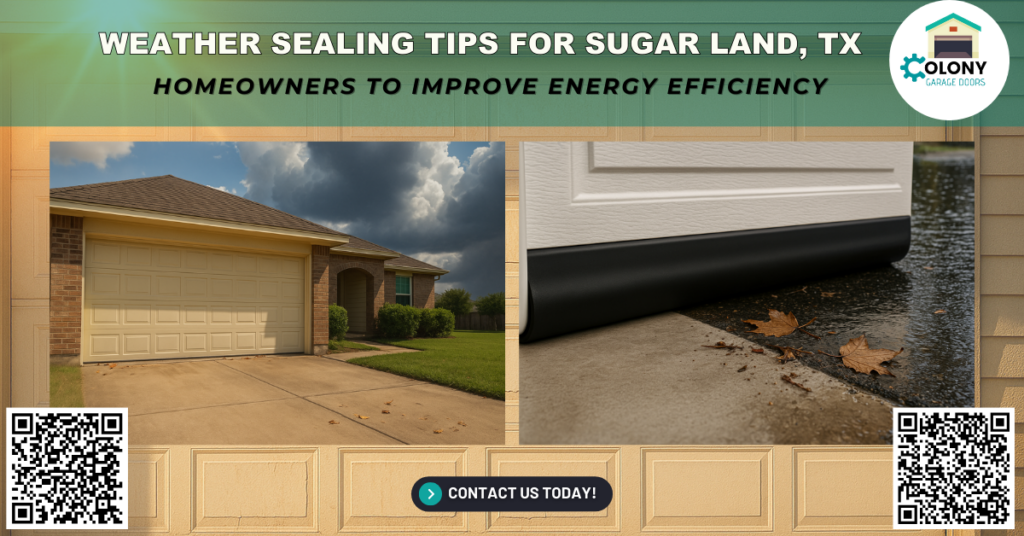 Weather Sealing Tips for Sugar Land, TX Homeowners to Improve Energy Efficiency - Colony Garage Doors