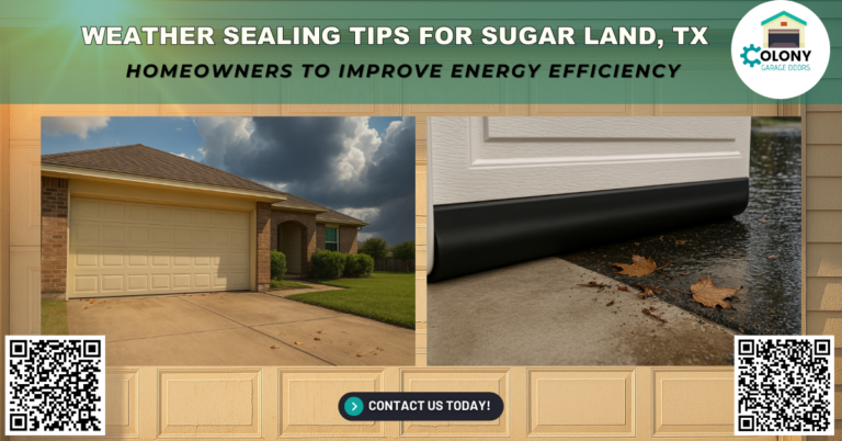Weather Sealing Tips for Sugar Land, TX Homeowners to Improve Energy Efficiency - Colony Garage Doors
