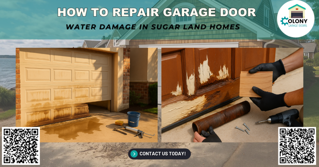 How to Repair Garage Door Water Damage in Sugar Land Homes - Colony Garage Doors