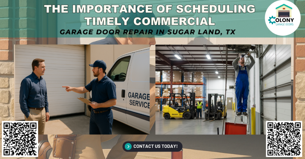 The Importance of Scheduling Timely Commercial Garage Door Repair in Sugar Land, TX