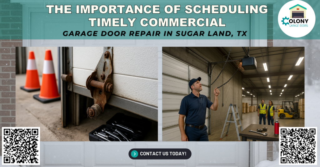The Importance of Scheduling Timely Commercial Garage Door Repair in Sugar Land, TX - Colony Garage Doors