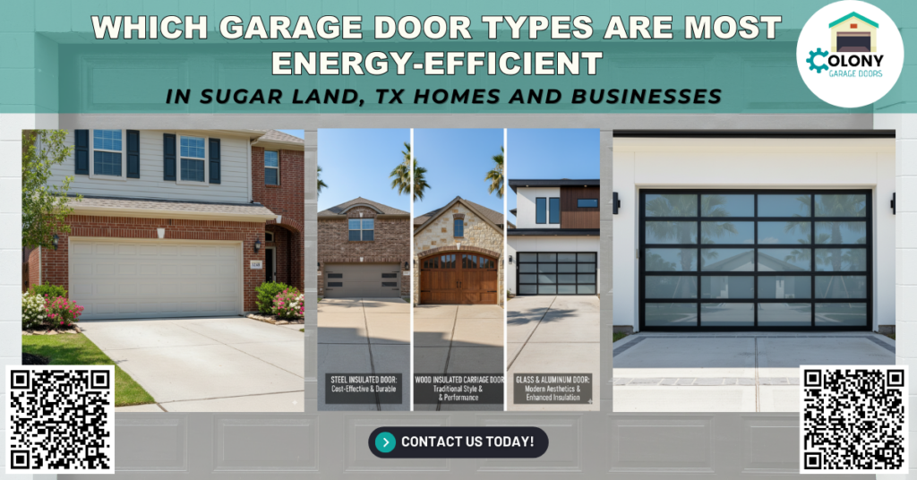 Which Garage Door Types Are Most Energy-Efficient in Sugar Land, TX Homes and Businesses? - Colony Garage Doors